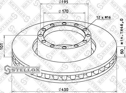 Stellox 85-00741-SX - Kočioni disk www.molydon.hr