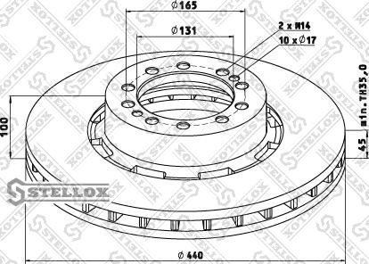 Stellox 85-00748-SX - Kočioni disk www.molydon.hr