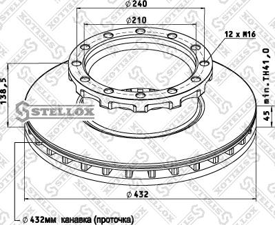 Stellox 85-00742-SX - Kočioni disk www.molydon.hr