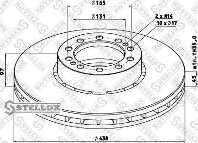 Stellox 85-00747-SX - Kočioni disk www.molydon.hr