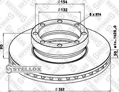 Stellox 85-00760-SX - Kočioni disk www.molydon.hr