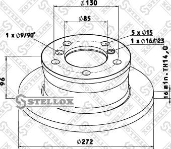 Stellox 85-00763-SX - Kočioni disk www.molydon.hr