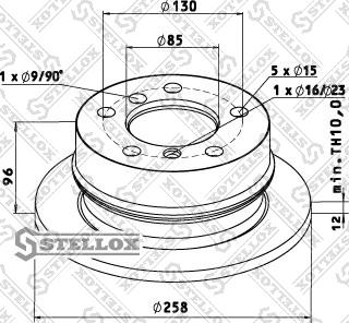 Stellox 85-00762-SX - Kočioni disk www.molydon.hr