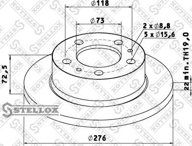 Stellox 85-00719-SX - Kočioni disk www.molydon.hr