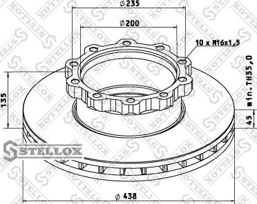 Stellox 85-00715-SX - Kočioni disk www.molydon.hr