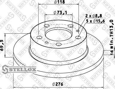 Stellox 85-00718-SX - Kočioni disk www.molydon.hr