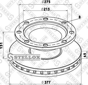 Stellox 85-00786-SX - Kočioni disk www.molydon.hr