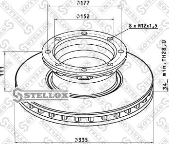 Stellox 85-00780-SX - Kočioni disk www.molydon.hr