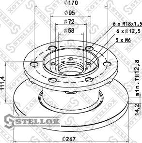 Stellox 85-00735-SX - Kočioni disk www.molydon.hr