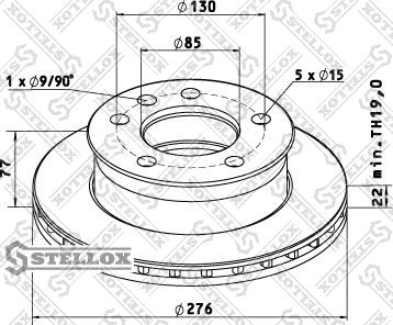 Stellox 85-00730-SX - Kočioni disk www.molydon.hr