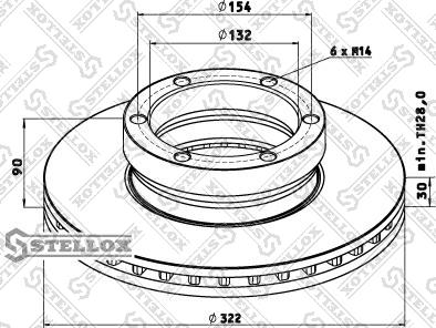 Textar 93086400 - Kočioni disk www.molydon.hr