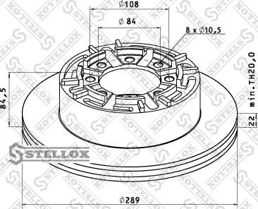 Stellox 85-00737-SX - Kočioni disk www.molydon.hr