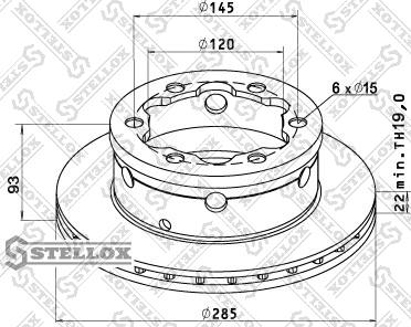 Stellox 85-00721-SX - Kočioni disk www.molydon.hr