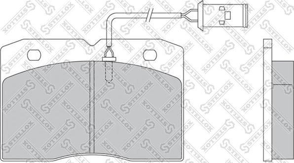 Stellox 85-01408-SX - Komplet Pločica, disk-kočnica www.molydon.hr