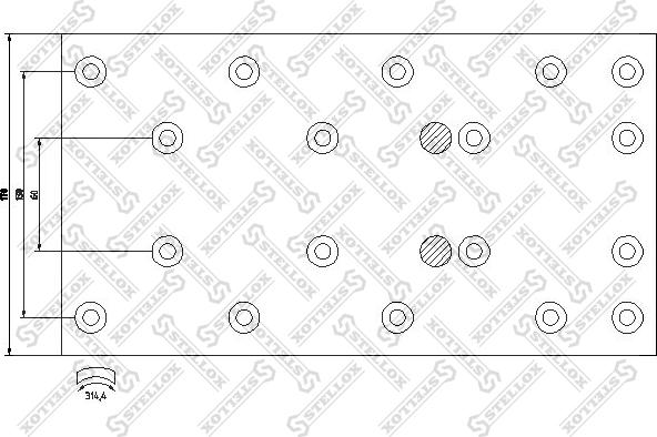 Stellox 85-01015-SX - Komplet kočionih obloga, bubanj-kočnica www.molydon.hr