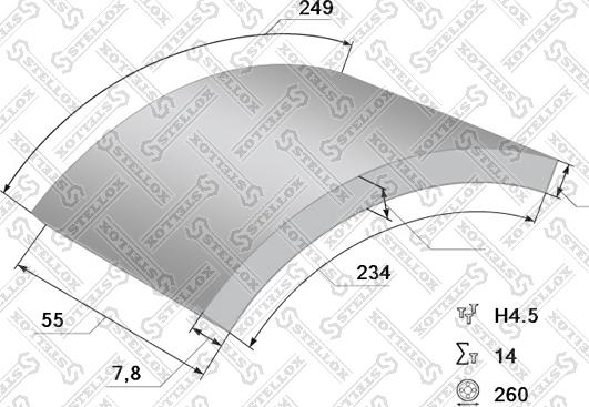 Stellox 85-01152-SX - Komplet kočionih obloga, bubanj-kočnica www.molydon.hr