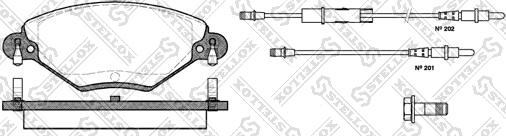 Stellox 839 004B-SX - Komplet Pločica, disk-kočnica www.molydon.hr