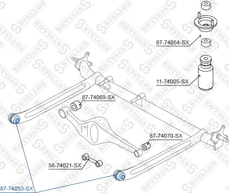 Stellox 87-74053-SX - Selen / Prigušni blok, Ovjes kotača www.molydon.hr