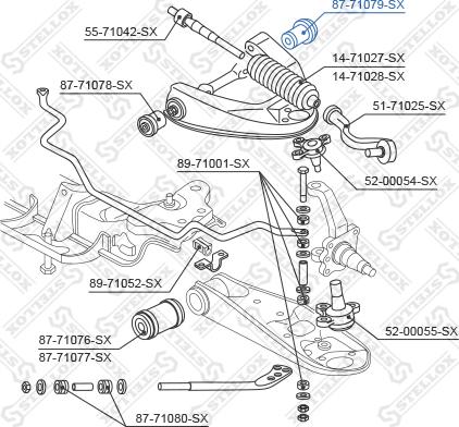 Stellox 87-71079-SX - Selen / Prigušni blok, Ovjes kotača www.molydon.hr