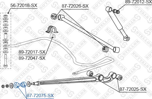 Stellox 87-72075-SX - Selen / Prigušni blok, Ovjes kotača www.molydon.hr