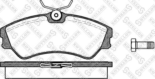 Stellox 394 000-SX - Komplet Pločica, disk-kočnica www.molydon.hr