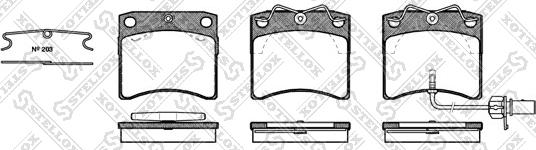 Stellox 396 011-SX - Komplet Pločica, disk-kočnica www.molydon.hr