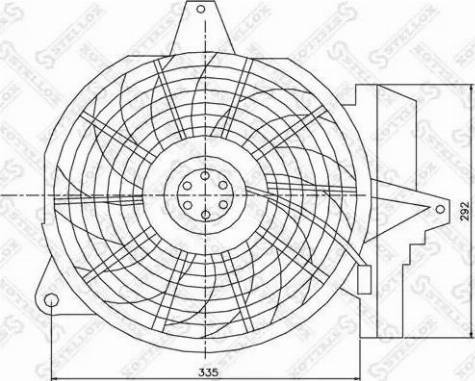 Stellox 29-99466-SX - Ventilator, hladjenje motora www.molydon.hr