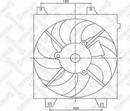 Stellox 29-99467-SX - Ventilator, hladjenje motora www.molydon.hr