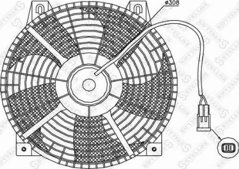 Stellox 29-99216-SX - Ventilator, hladjenje motora www.molydon.hr