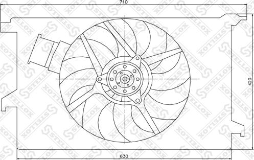 Stellox 29-99271-SX - Ventilator, hladjenje motora www.molydon.hr