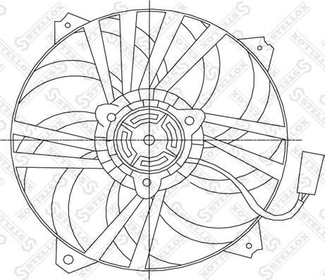 Stellox 29-99278-SX - Ventilator, hladjenje motora www.molydon.hr