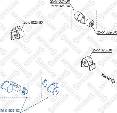 Stellox 25-51027-SX - Nosač motora www.molydon.hr