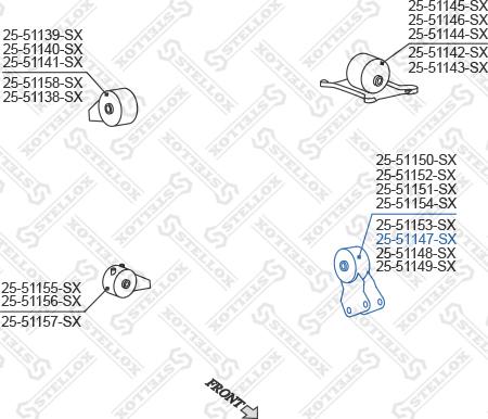 Stellox 25-51147-SX - Nosač motora www.molydon.hr