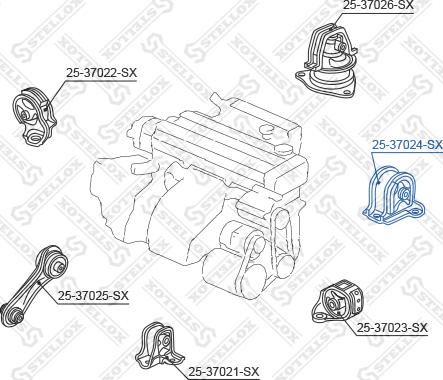 Stellox 25-37024-SX - Nosač motora www.molydon.hr