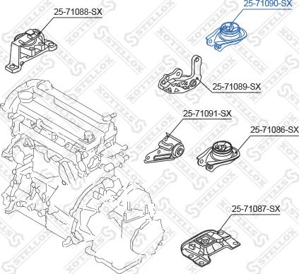 Stellox 25-71090-SX - Nosač motora www.molydon.hr