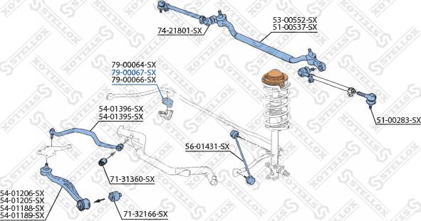 Stellox 79-00067-SX - Čahura Ležaja, stabilizator www.molydon.hr