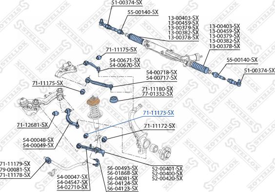 Stellox 71-11173-SX - Selen / Prigušni blok, Ovjes kotača www.molydon.hr