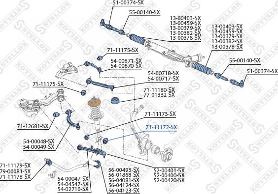 Stellox 71-11172-SX - Selen / Prigušni blok, Ovjes kotača www.molydon.hr