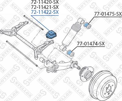 Stellox 72-11422-SX - Selen / Prigušni blok, Ovjes kotača www.molydon.hr