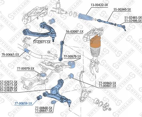 Stellox 77-00959-SX - Selen / Prigušni blok, Ovjes kotača www.molydon.hr