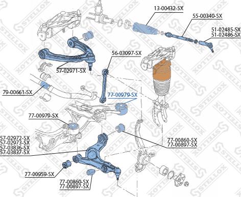 Stellox 77-00979-SX - Selen / Prigušni blok, Ovjes kotača www.molydon.hr