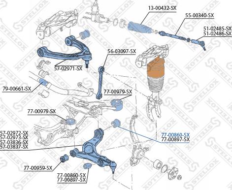 Stellox 77-00860-SX - Selen / Prigušni blok, Ovjes kotača www.molydon.hr