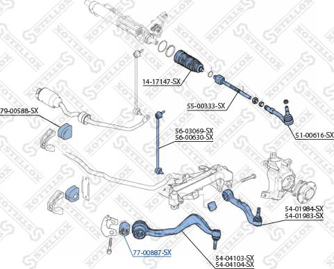 Stellox 77-00887-SX - Selen / Prigušni blok, Ovjes kotača www.molydon.hr