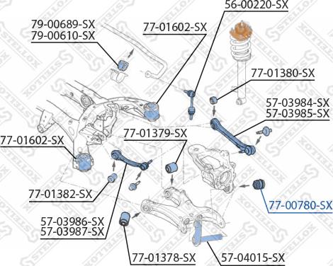 Stellox 77-00780-SX - Selen / Prigušni blok, Ovjes kotača www.molydon.hr