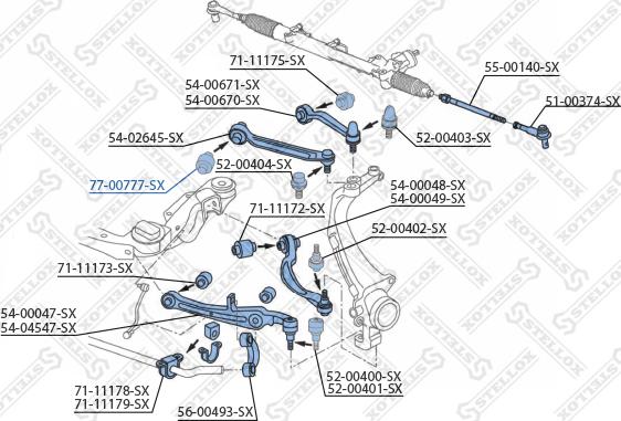 Stellox 77-00777-SX - Selen / Prigušni blok, Ovjes kotača www.molydon.hr