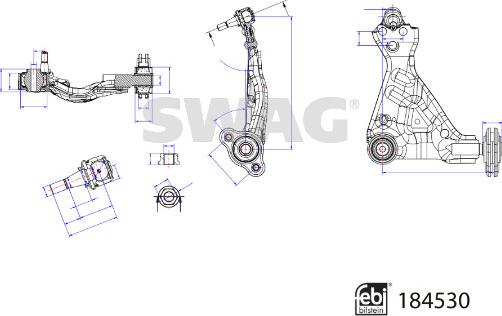 Swag 33 10 9423 - Rame, Nezavisna poluga za ovjes kotača www.molydon.hr