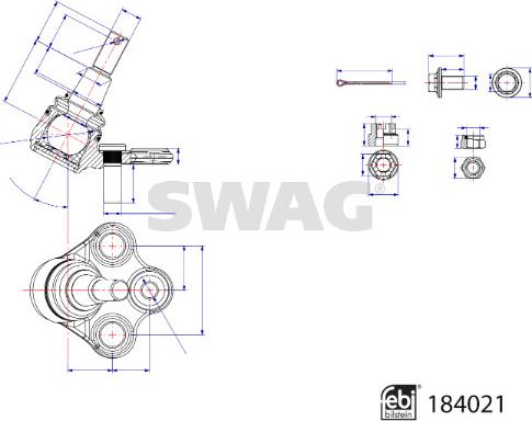 Swag 33 10 9689 - Gornja/donja kugla www.molydon.hr