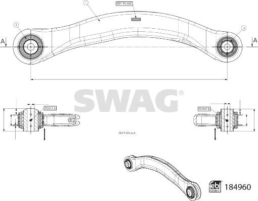 Swag 33 10 9715 - Rame, Nezavisna poluga za ovjes kotača www.molydon.hr