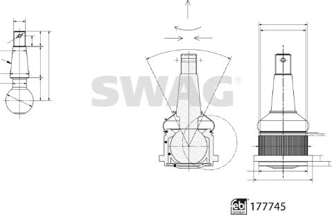 Swag 33 10 4280 - Gornja/donja kugla www.molydon.hr