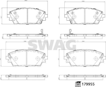 Swag 33 10 5574 - Komplet Pločica, disk-kočnica www.molydon.hr